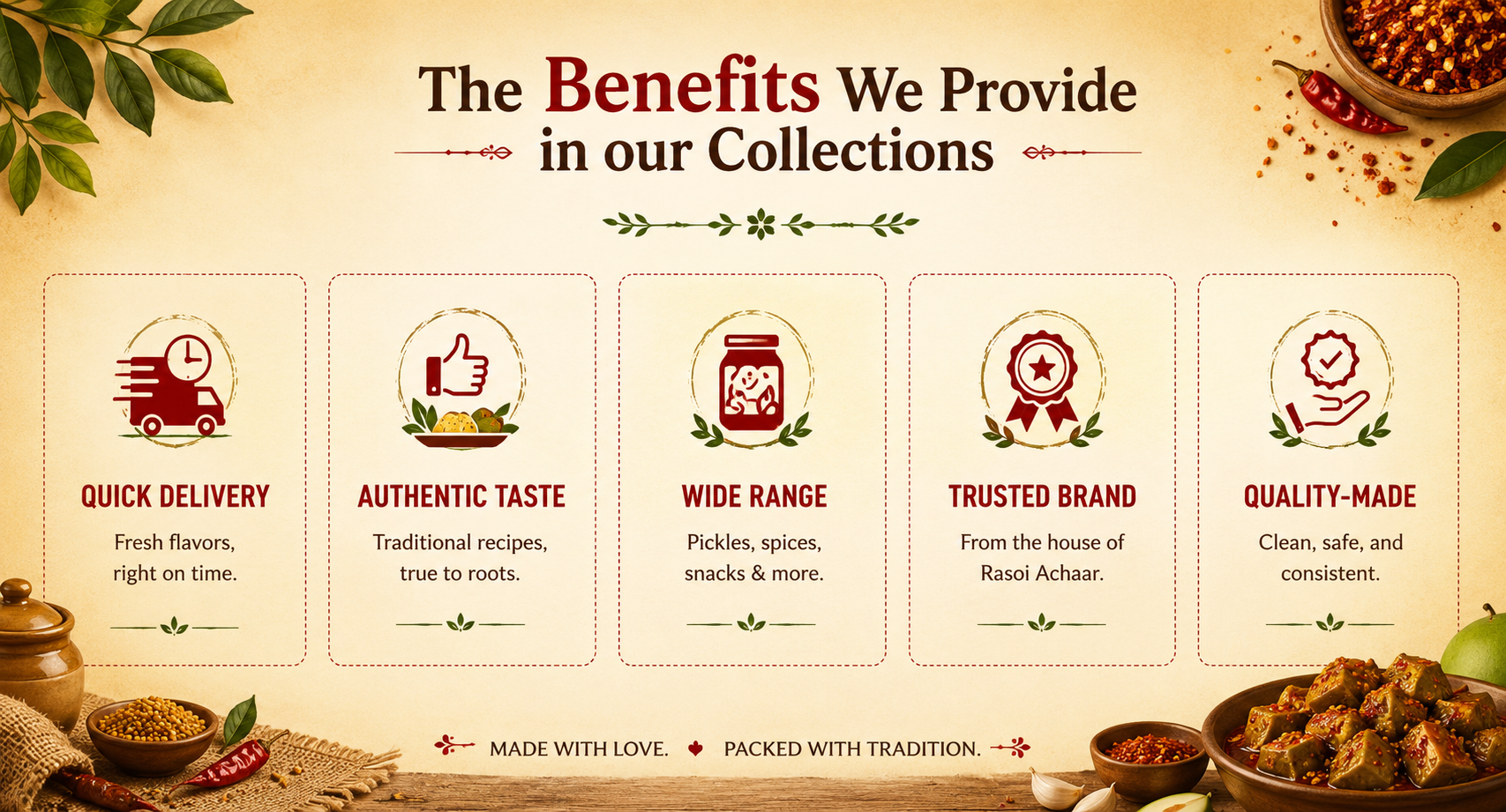 Benefits of Rasoi Acgaar